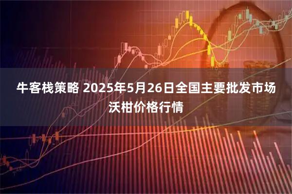 牛客栈策略 2025年5月26日全国主要批发市场沃柑价格行情