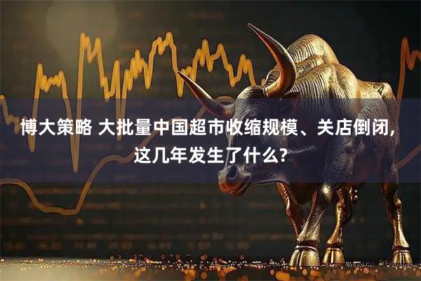 博大策略 大批量中国超市收缩规模、关店倒闭, 这几年发生了什么?