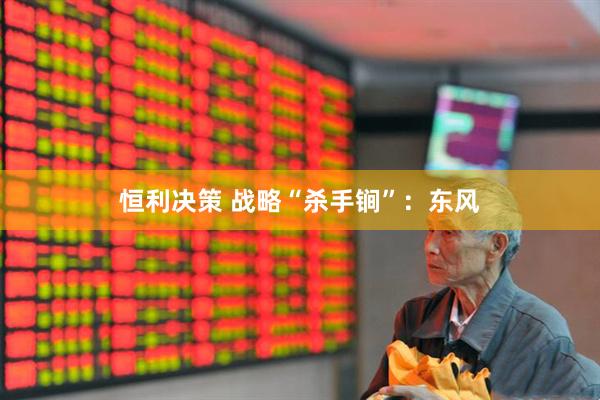 恒利决策 战略“杀手锏”：东风